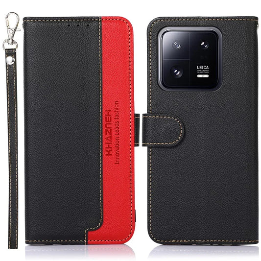 KHAZNEH For Xiaomi 14 Case Leather Phone Cover with RFID Blocking Wallet