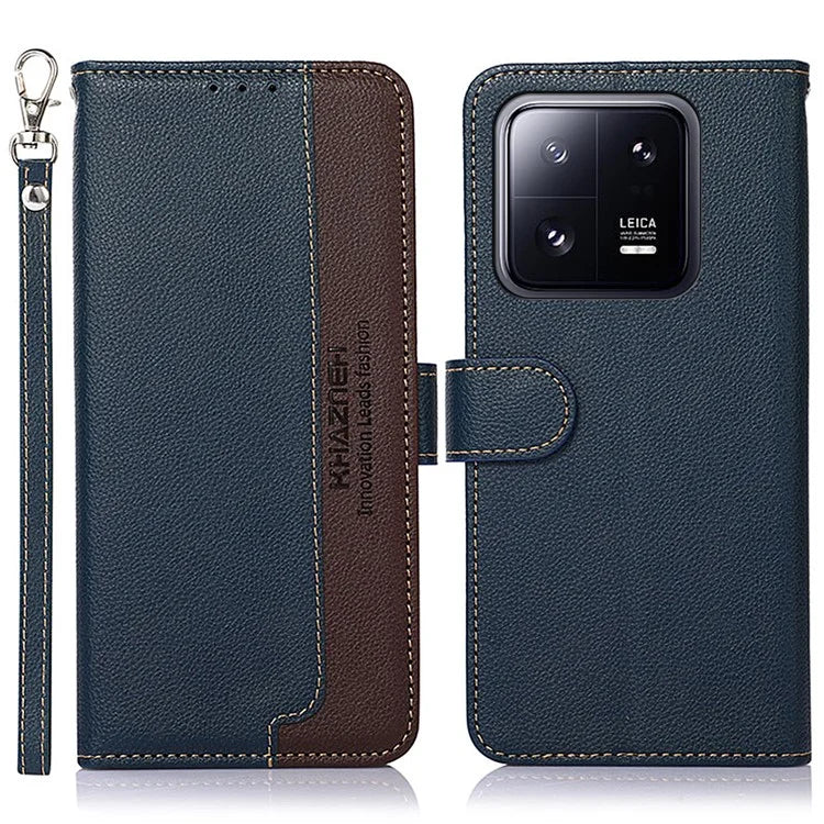 KHAZNEH For Xiaomi 14 Case Leather Phone Cover with RFID Blocking Wallet