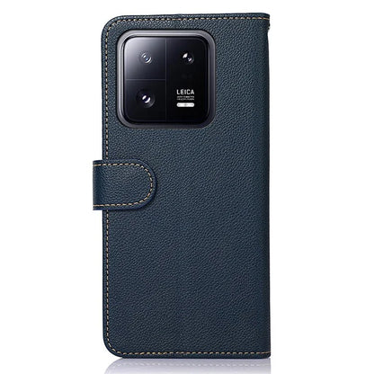 KHAZNEH For Xiaomi 14 Case Leather Phone Cover with RFID Blocking Wallet