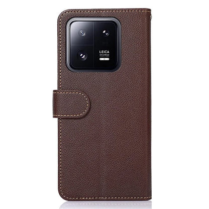 KHAZNEH For Xiaomi 14 Case Leather Phone Cover with RFID Blocking Wallet