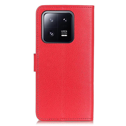 For Xiaomi 14 Case Litchi Texture Leather Phone Cover with Wallet