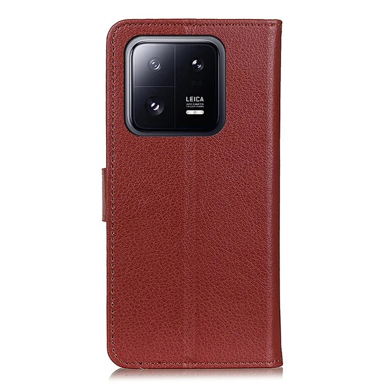 For Xiaomi 14 Case Litchi Texture Leather Phone Cover with Wallet