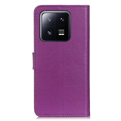 For Xiaomi 14 Case Litchi Texture Leather Phone Cover with Wallet