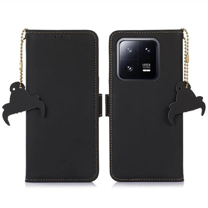 For Xiaomi 14 Case RFID Blocking Wallet Phone Stand Cover