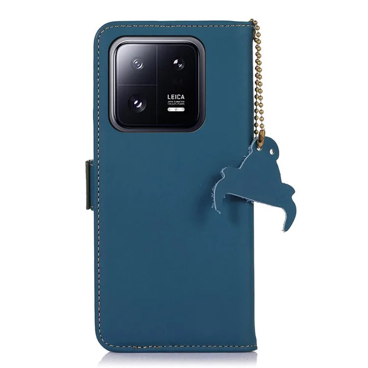 For Xiaomi 14 Case RFID Blocking Wallet Phone Stand Cover