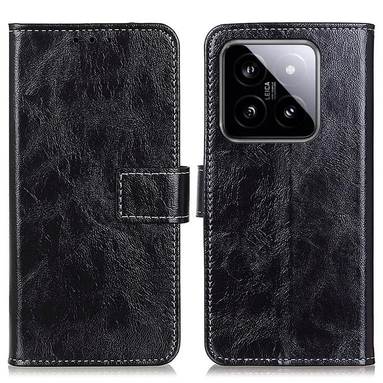 For Xiaomi 14 Case PU Leather Wallet Shockproof Phone Cover