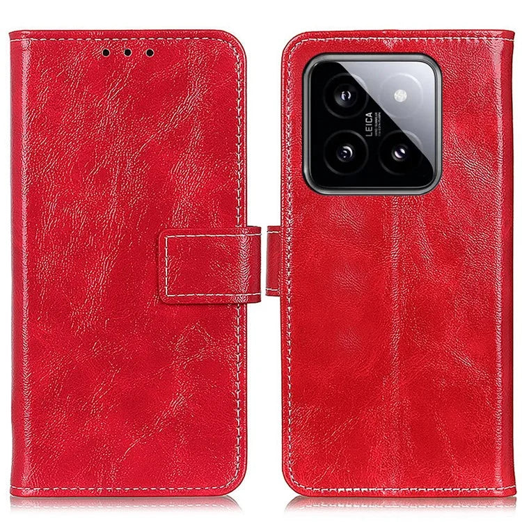 For Xiaomi 14 Case PU Leather Wallet Shockproof Phone Cover