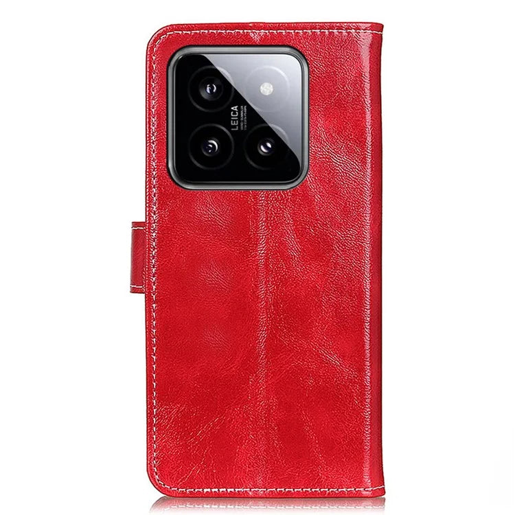 For Xiaomi 14 Case PU Leather Wallet Shockproof Phone Cover