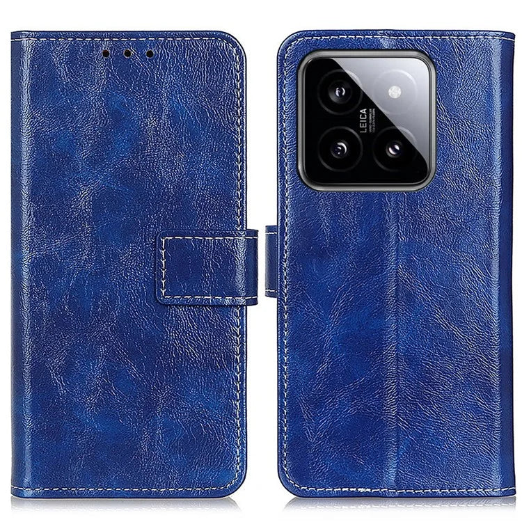 For Xiaomi 14 Case PU Leather Wallet Shockproof Phone Cover
