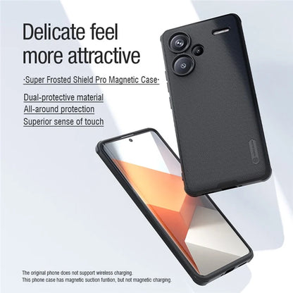 NILLKIN Frosted Shield Pro for Xiaomi Redmi Note 13 Pro+ 5G Case Magnetic Phone Cover
