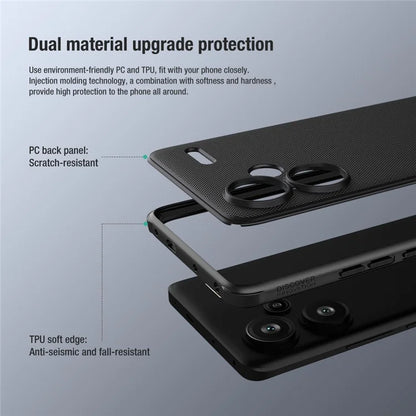 NILLKIN Super Frosted Shield Pro for Xiaomi Redmi Note 13 Pro+ 5G Case PC+TPU Protective Cover
