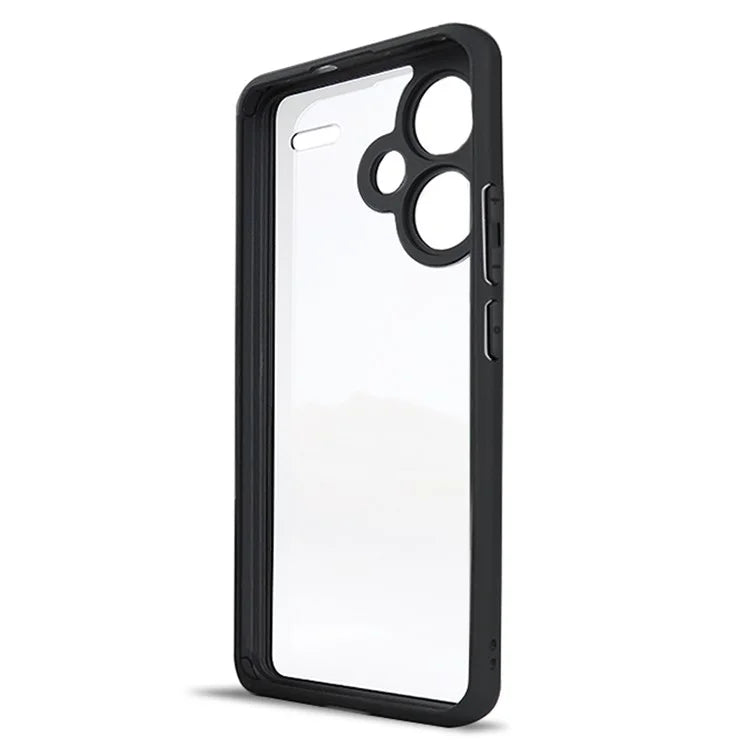 For Xiaomi Redmi Note 13 Pro+ 5G Slim-Fit TPU + PC Clear Phone Cover Dustproof Phone Shell Case