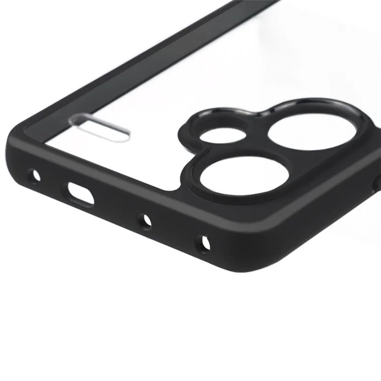 For Xiaomi Redmi Note 13 Pro+ 5G Slim-Fit TPU + PC Clear Phone Cover Dustproof Phone Shell Case