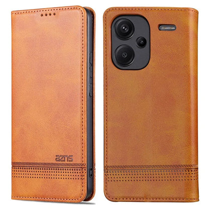 AZNS For Xiaomi Redmi Note 13 Pro+ 5G Case Cowhide Texture Leather Wallet Cover