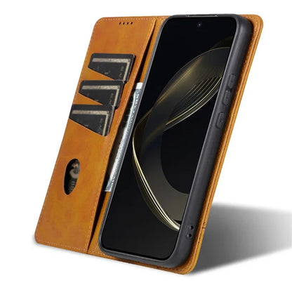 AZNS For Xiaomi Redmi Note 13 Pro+ 5G Case Cowhide Texture Leather Wallet Cover