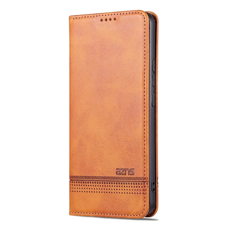 AZNS For Xiaomi Redmi Note 13 Pro+ 5G Case Cowhide Texture Leather Wallet Cover