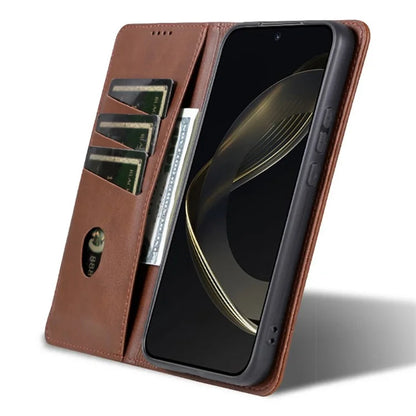 AZNS For Xiaomi Redmi Note 13 Pro+ 5G Case Cowhide Texture Leather Wallet Cover