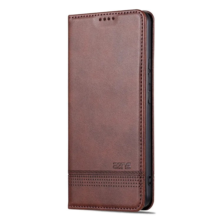 AZNS For Xiaomi Redmi Note 13 Pro+ 5G Case Cowhide Texture Leather Wallet Cover