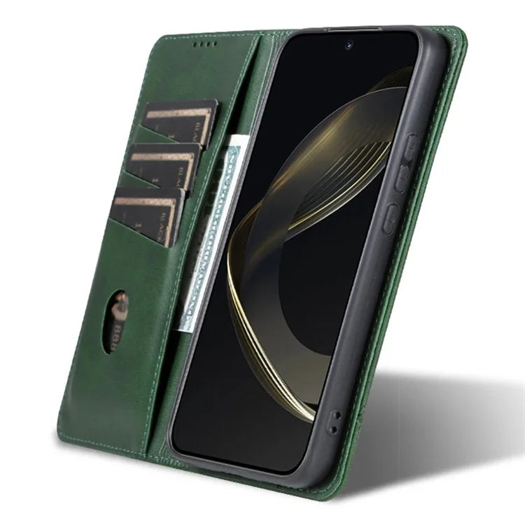 AZNS For Xiaomi Redmi Note 13 Pro+ 5G Case Cowhide Texture Leather Wallet Cover