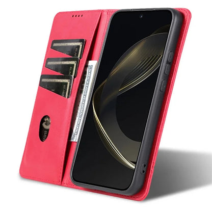 AZNS For Xiaomi Redmi Note 13 Pro+ 5G Case Cowhide Texture Leather Wallet Cover