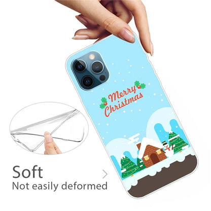 For iPhone 15 Pro Max TPU Case Christmas Pattern Printing Phone Back Cover