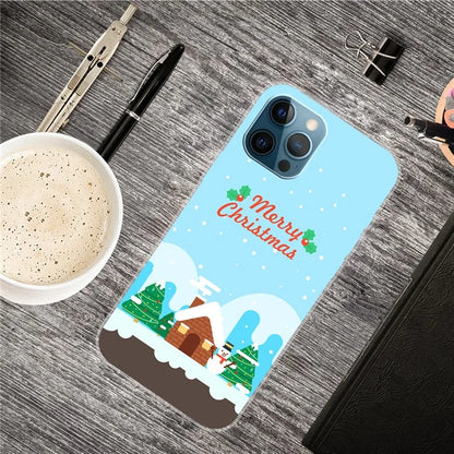 For iPhone 15 Pro Max TPU Case Christmas Pattern Printing Phone Back Cover