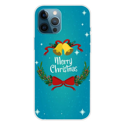 For iPhone 15 Pro Max TPU Case Christmas Pattern Printing Phone Back Cover