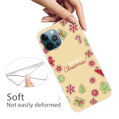 For iPhone 15 Pro Max TPU Case Christmas Pattern Printing Phone Back Cover