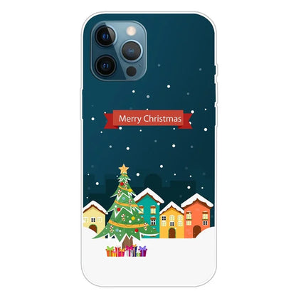 For iPhone 15 Pro Max TPU Case Christmas Pattern Printing Phone Back Cover