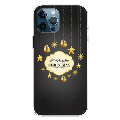 For iPhone 15 Pro Max TPU Case Christmas Pattern Printing Phone Back Cover
