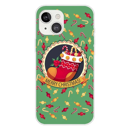 For iPhone 15 Plus TPU Case Anti-scratch Christmas Pattern Phone Cover