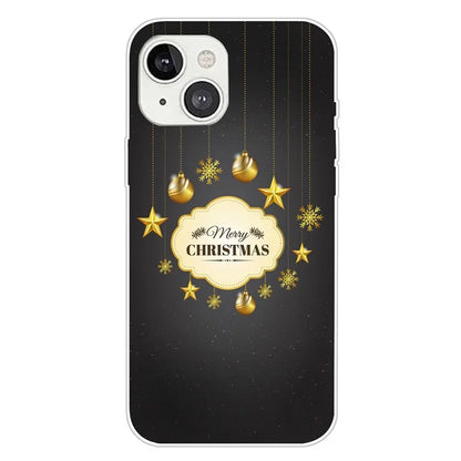 For iPhone 15 Phone Case Christmas Pattern Anti-scratch TPU Cover