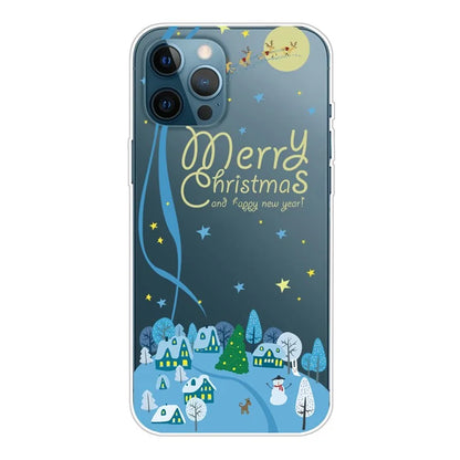 For iPhone 15 Pro Case Xmas Pattern Printing Soft TPU Protective Phone Cover