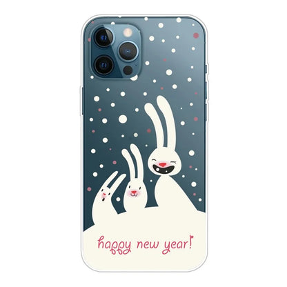 For iPhone 15 Pro Case Xmas Pattern Printing Soft TPU Protective Phone Cover