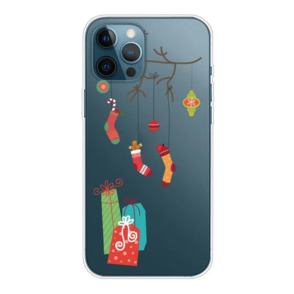 For iPhone 15 Pro Case Xmas Pattern Printing Soft TPU Protective Phone Cover