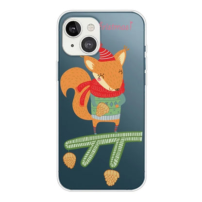 For iPhone 15 Slim Case Xmas Pattern Printing Soft TPU Phone Protector