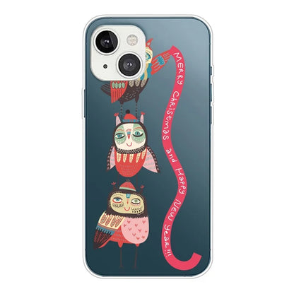 For iPhone 15 Slim Case Xmas Pattern Printing Soft TPU Phone Protector