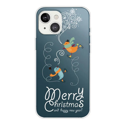For iPhone 15 Slim Case Xmas Pattern Printing Soft TPU Phone Protector