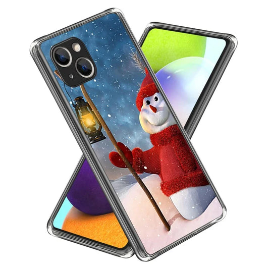 Christmas Series Slim TPU Phone Cover for iPhone 15 Case Pattern Printing Phone Shell