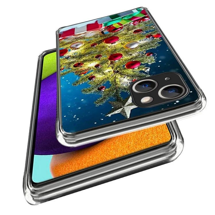 Christmas Series Slim TPU Phone Cover for iPhone 15 Case Pattern Printing Phone Shell