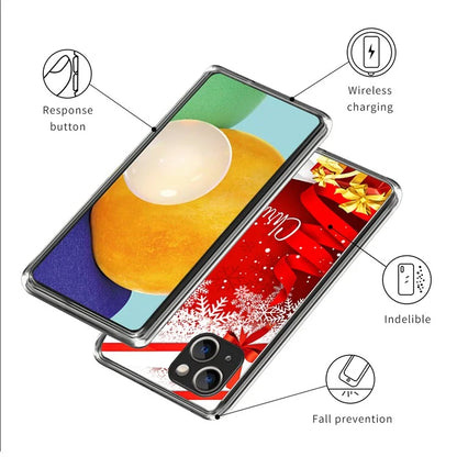 Christmas Series Slim TPU Phone Cover for iPhone 15 Case Pattern Printing Phone Shell