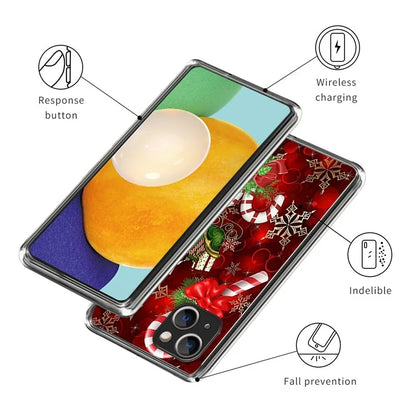 Christmas Series Slim TPU Phone Cover for iPhone 15 Case Pattern Printing Phone Shell