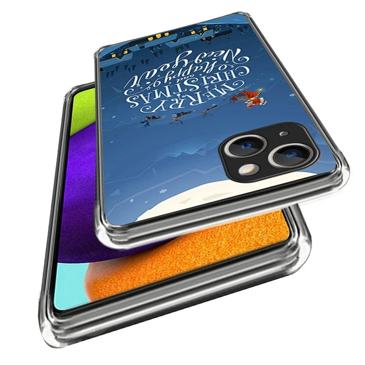 Christmas Series Slim TPU Phone Cover for iPhone 15 Case Pattern Printing Phone Shell