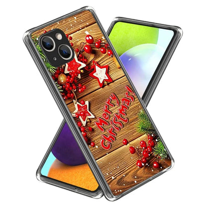 Christmas Series Slim TPU Phone Cover for iPhone 15 Case Pattern Printing Phone Shell