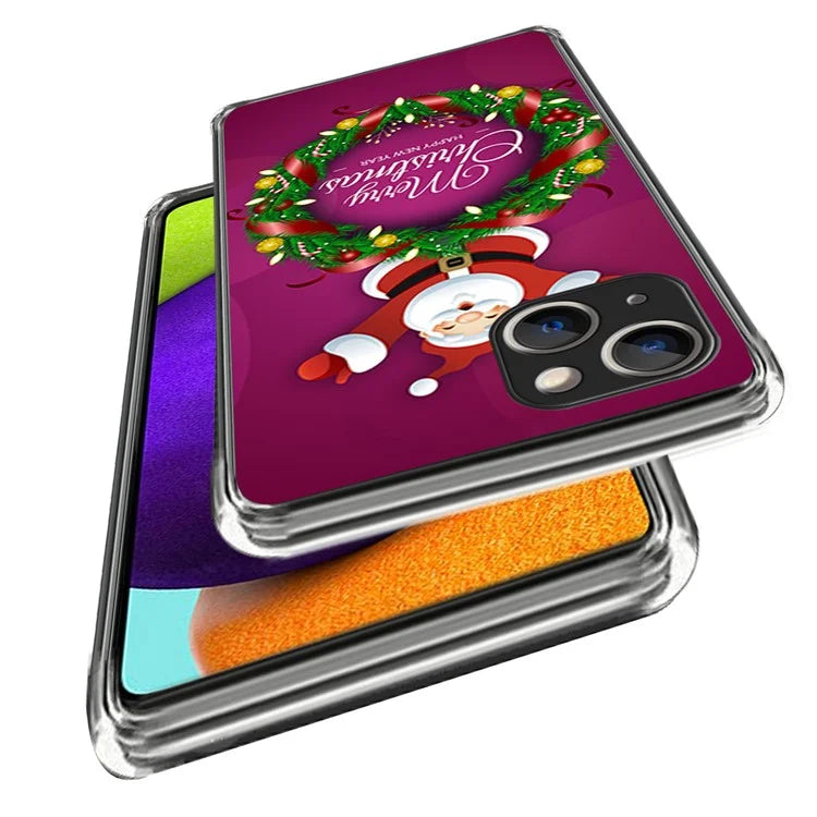 Christmas Series Slim TPU Phone Cover for iPhone 15 Case Pattern Printing Phone Shell