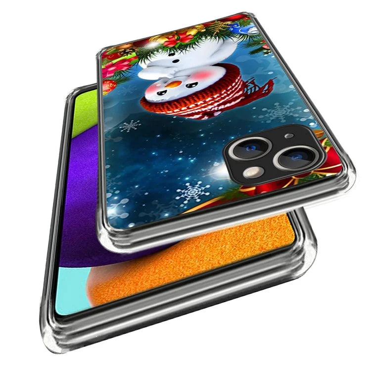 Christmas Series Slim TPU Phone Cover for iPhone 15 Case Pattern Printing Phone Shell