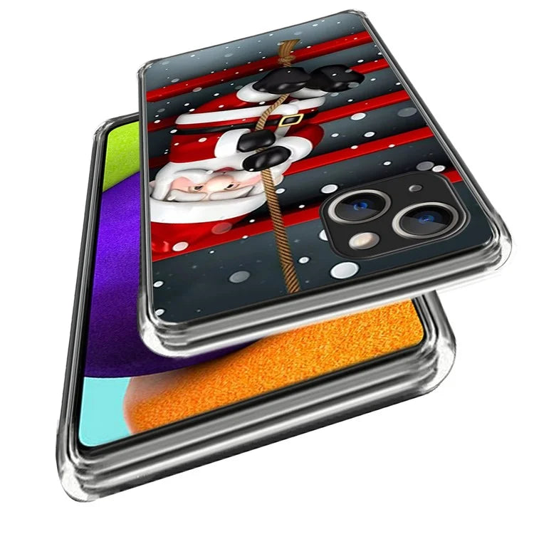 Christmas Series Pattern Printing TPU Cover for iPhone 15 Plus Case Anti-Drop Slim Phone Protector
