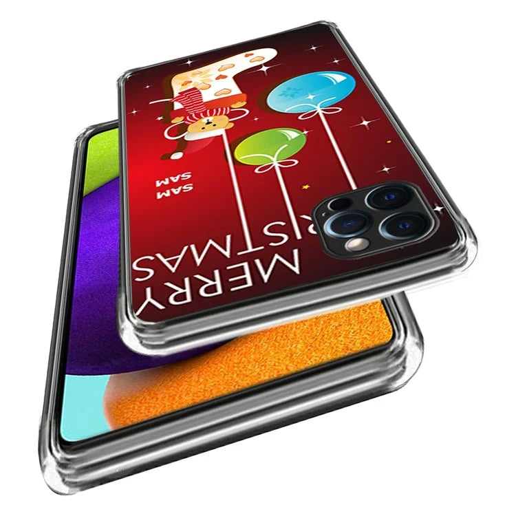 Christmas Series TPU Phone Shell for iPhone 15 Pro Case Pattern Printing Slim Phone Cover