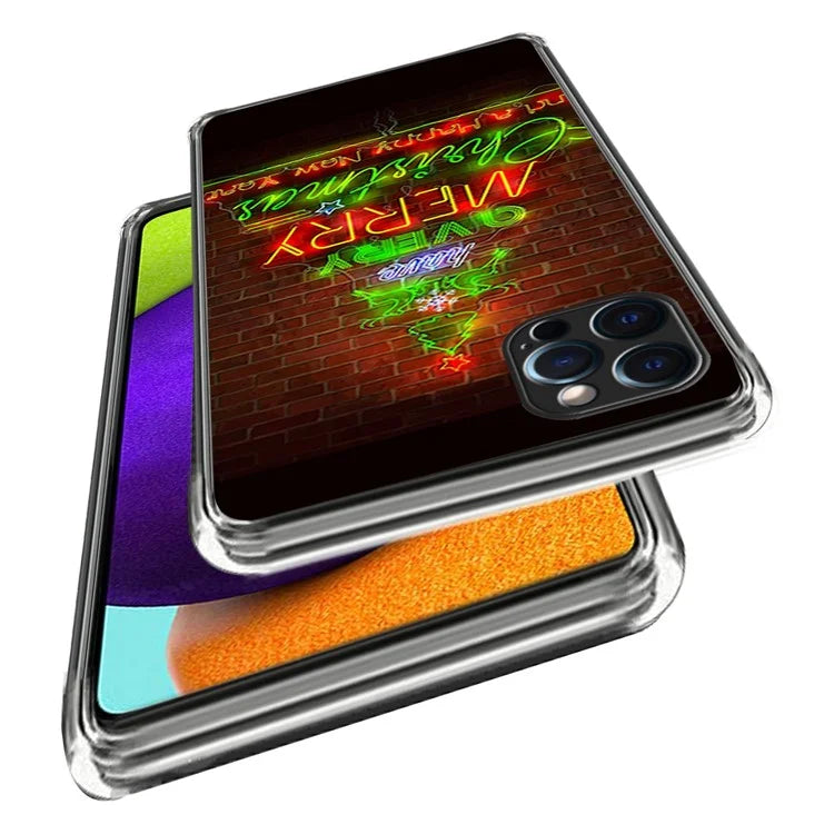 Christmas Series TPU Phone Shell for iPhone 15 Pro Case Pattern Printing Slim Phone Cover