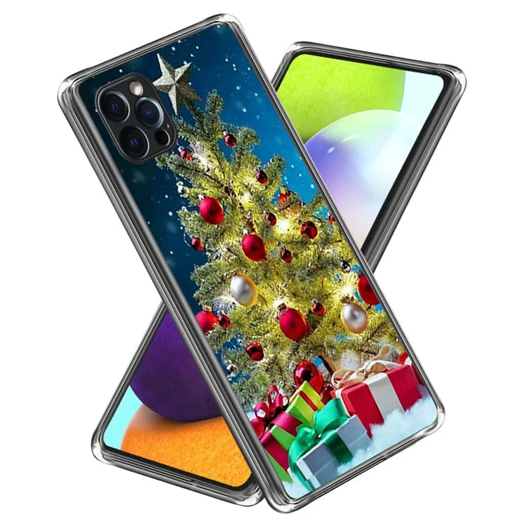 Christmas Series TPU Phone Shell for iPhone 15 Pro Case Pattern Printing Slim Phone Cover
